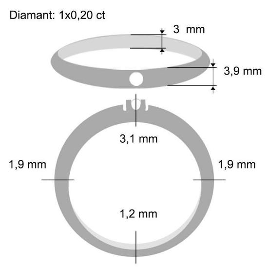 Diamantring Iselin med 0,20 ct TW-Si-8501020