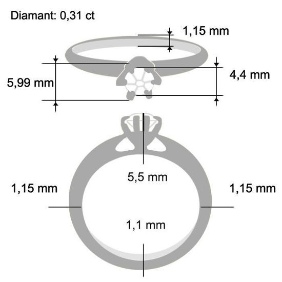 Diamantring Sitara med 0,30 ct W-Si-222131