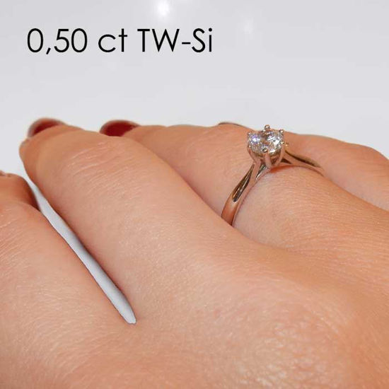 Enstens platina diamantring Leticia med 0,40 ct TW-Si -18007040pt