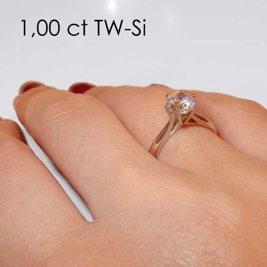 Enstens platina diamantring Leticia med 0,70 ct TW-Si -18007070pt