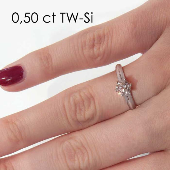 Enstens diamantring Violetta med 0,50 ct TW-Si i 14kt gull.- 18003050