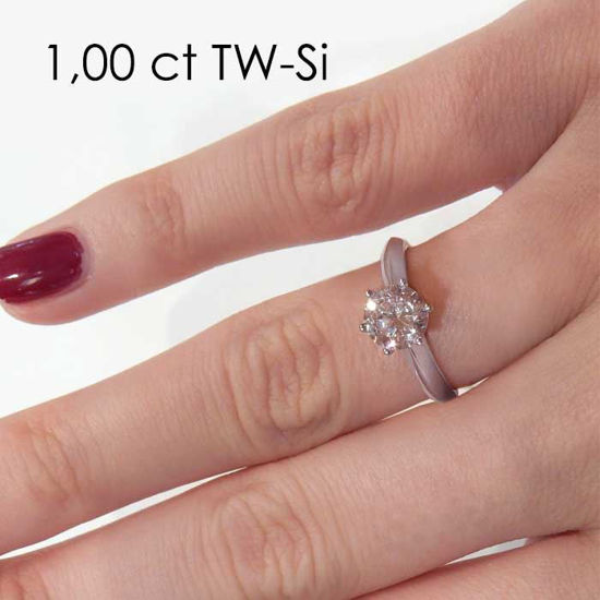 Enstens diamantring Violetta med 1,00 ct TW-Si i 14kt gull.- 18003100