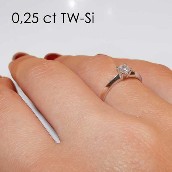 Enstens platina diamantring Elissa med 0,20 ct TW-Si -18004020pt