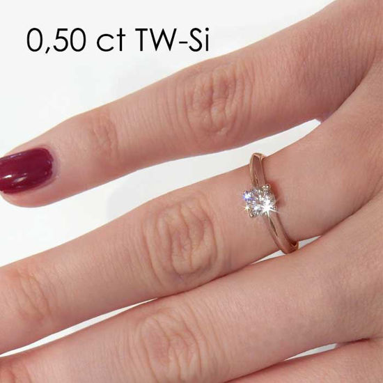 Enstens platina diamantring Elissa med 0,40 ct TW-Si -18004040pt