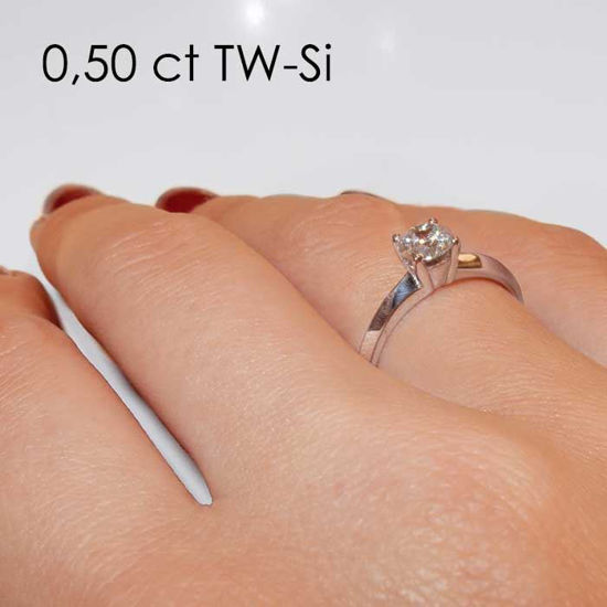 Enstens platina diamantring Elissa med 0,50 ct TW-Si -18004050pt