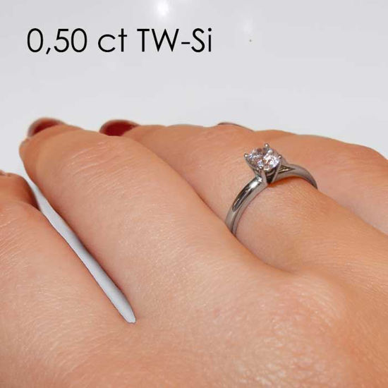 Enstens platina diamantring Jasmina med 0,50 ct TW-Si -18018050pt