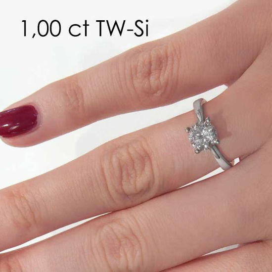 Enstens platina diamantring Lilya med 0,70 ct TW-Si -18008070pt