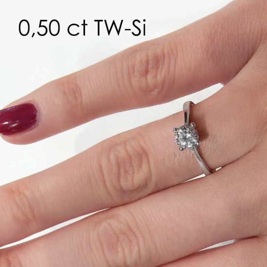Enstens platina diamantring Soria med 0,40 ct TW-Si -18010040pt