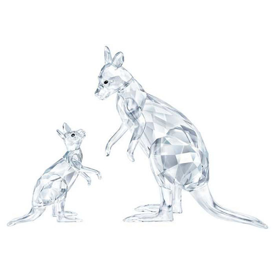Swarovski figurer. Kangaroo Mother with Baby - 5428563