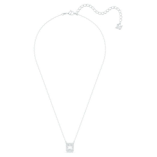 Swarovski smykke Millenia necklace Square Swarovski Zirconia, white, rhodium - 5599177