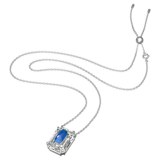 Swarovski smykke. Octagon cut crystal, Blue - 5600625