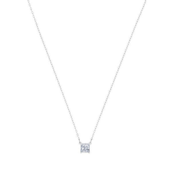 Swarovski smykke Attract necklace Square, White, Rhodium plated - 5510696