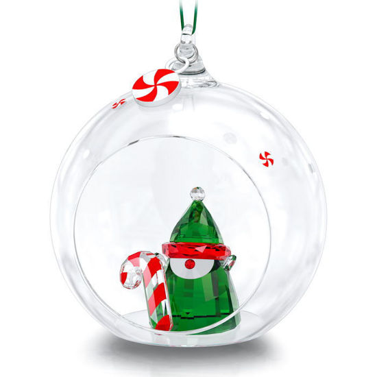 Swarovski figurer Holiday Cheers Santa’s Elf Ball Ornament - 5596383