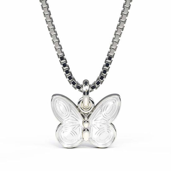 Smykke Hvit sommerfugl i sølv, til barn - 32703