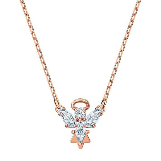 Swarovski smykke Magic Angel Necklace, White, Rose-gold tone plated - 5498966