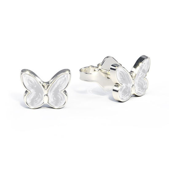 Ørestikk i sølv - Små hvite sommerfugler - 3200603