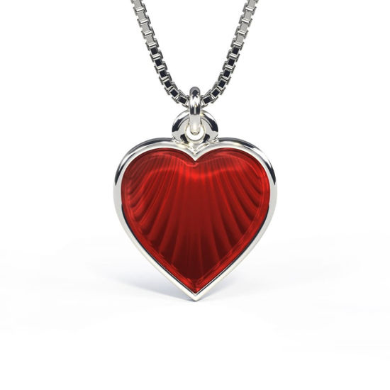 Smykke Rødt hjerte i sølv, til barn - 119711