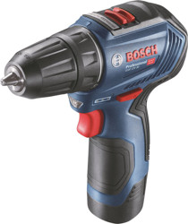 Blå Bosch GSR 12V-30 drill (med batteri)